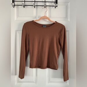 Olivia Rae Brown Long Sleeve Top